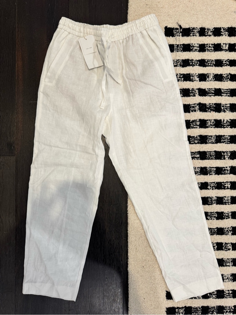 ZARA Women’s White Linen Linen Pants